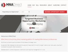 Tablet Screenshot of mnadirect.com